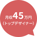 月収45万円（トップデザイナー）